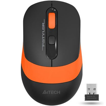 Мышка офисная A4Tech Fstyler FG10S (черный-оранжевый)