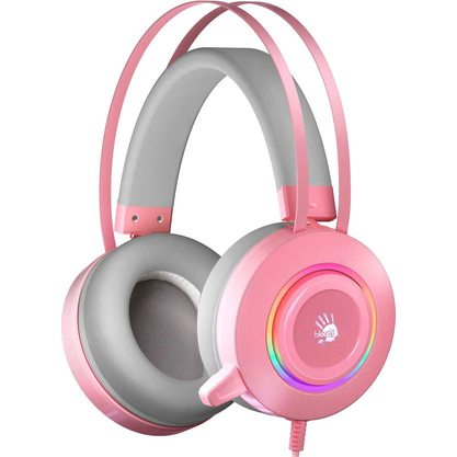 Игровые наушники A4Tech Bloody G521 (розовый)