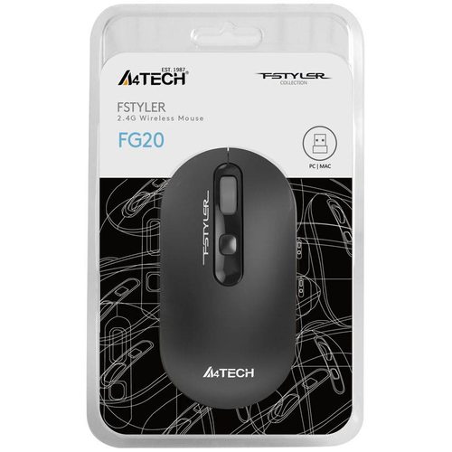 Мышка офисная A4Tech Fstyler FG20 (серый)