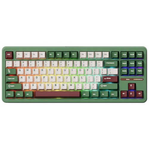 Игровая клавиатура Akko Tac87 Matcha Red Bean Wireless Cilantro