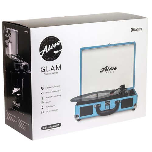Виниловый проигрыватель Alive Audio Glam Aqua BT