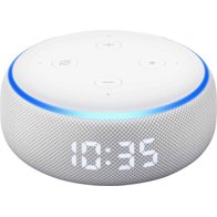 Amazon Echo Dot 3-е поколение с часами (белый)