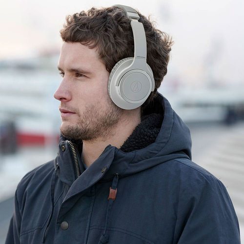 Беспроводные наушники Audio-Technica ATH-SR30BT (серый)