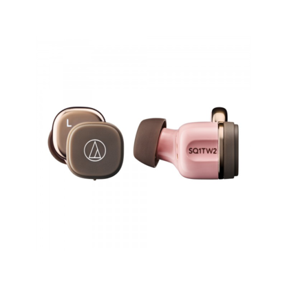 Беспроводные наушники Audio-Technica ATH-SQ1TW2 (розово-коричневый)