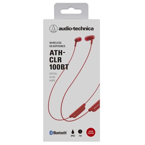 Беспроводные наушники Audio-Technica ATH-CLR100BT (красный)