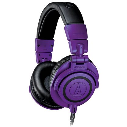 Наушники Audio-Technica ATH-M50x (черный/фиолетовый)