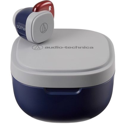 Беспроводные наушники Audio-Technica ATH-SQ1TW (красный/синий)