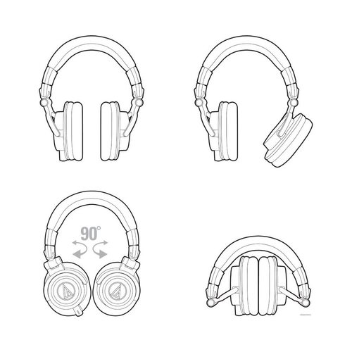 Наушники Audio-Technica ATH-M50x (синий)