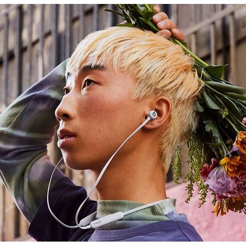 Беспроводные наушники Beats Flex (белый/дымчато-серый)