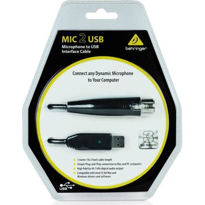 Кабель Behringer MIC 2 USB