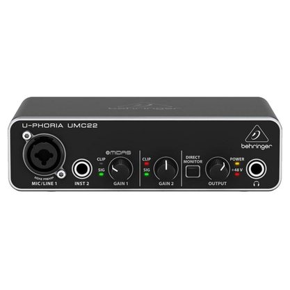 Звуковая карта (аудиоинтерфейс) Behringer UMC22
