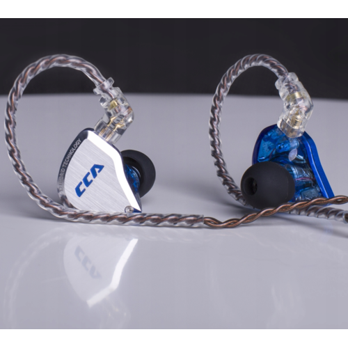 Наушники CCA C12 с микрофоном (синий)