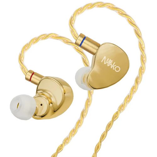 Наушники CVJ NEKO без микрофона 3.5 мм (золотой)