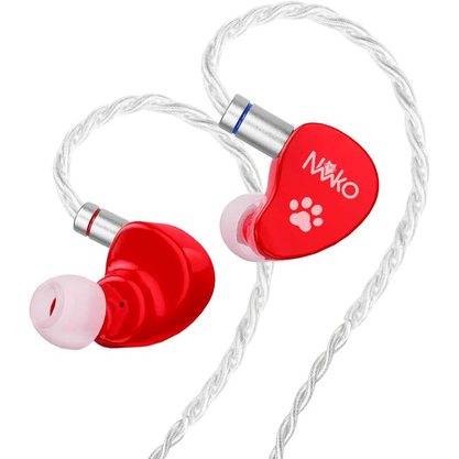 Наушники CVJ NEKO без микрофона 3.5 мм (красный)