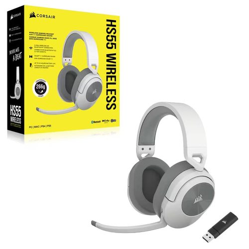Игровые наушники Corsair HS55 Wireless (белый)