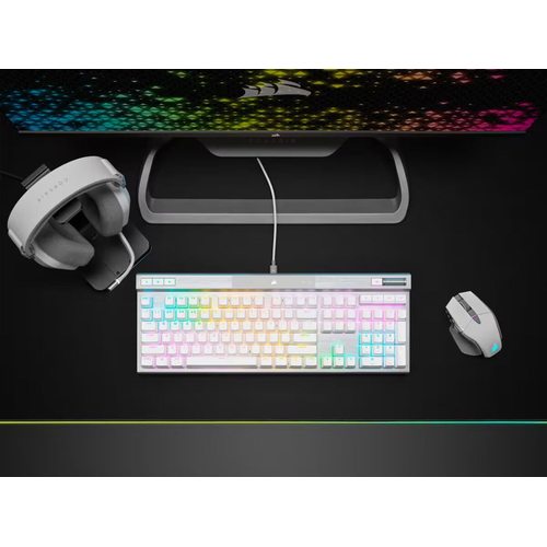 Игровая клавиатура Corsair K70 RGB Pro (OPX) белый