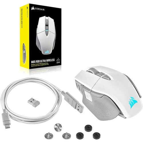 Игровая мышка Corsair M65 RGB Ultra Wireless (белый)