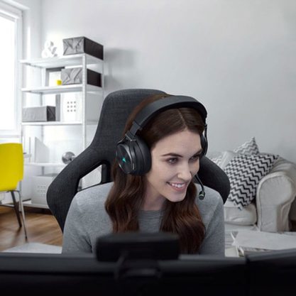 Игровые наушники Corsair Virtuoso RGB Wireless XT (черный)