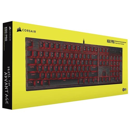 Игровая клавиатура Corsair K60 Pro Red Led (Cherry Viola) (черный)