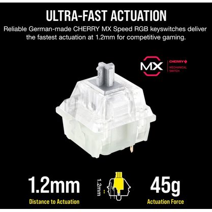 Игровая клавиатура Corsair K65 RGB Rapidfire (Cherry MX Speed)