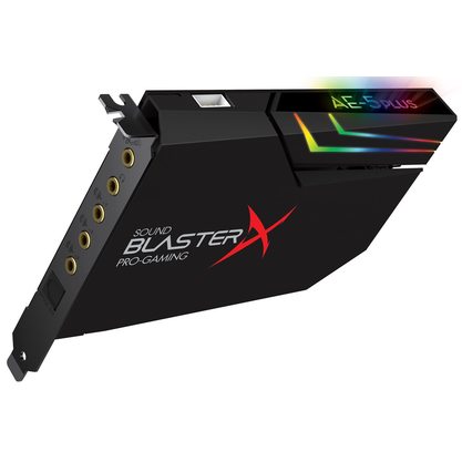 Звуковая карта (аудиоинтерфейс) Creative Sound BlasterX AE-5 Plus (черный)
