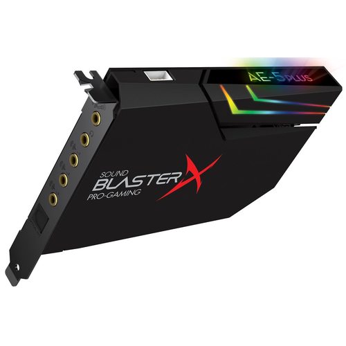 Звуковая карта (аудиоинтерфейс) Creative Sound BlasterX AE-5 Plus (черный)