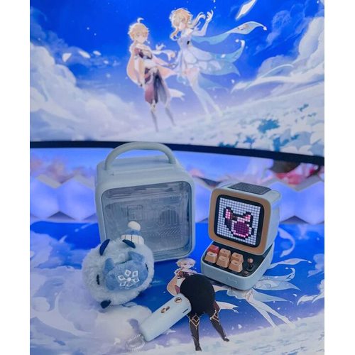 Портативная колонка Divoom Ditoo-Mic (голубой)