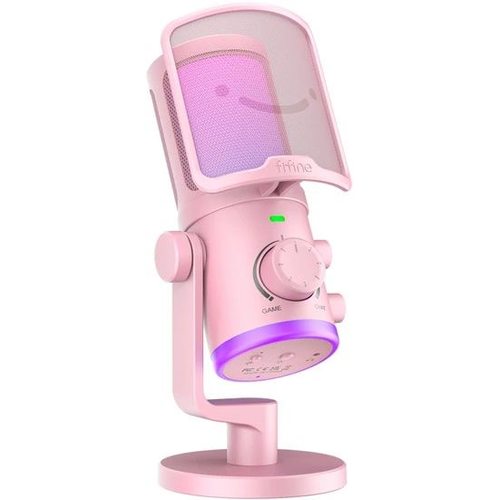 Микрофон FIFINE AM6 (розовый)