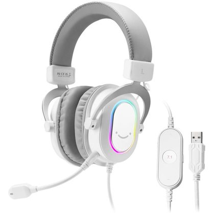 Игровые наушники FIFINE H6 (белый-серый)