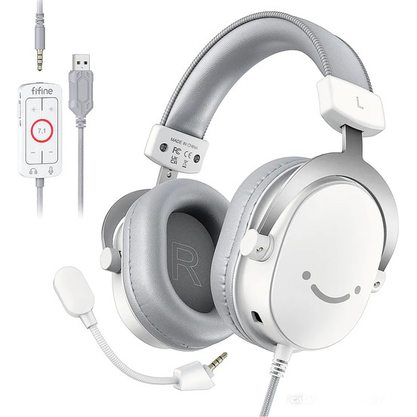 Игровые наушники FIFINE H9 (белый)