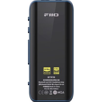 Портативный усилитель и ЦАП FiiO BTR15 (голубой)