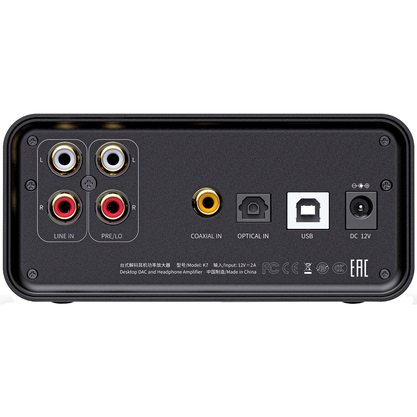 Стационарный усилитель и ЦАП FiiO K7 (черный)