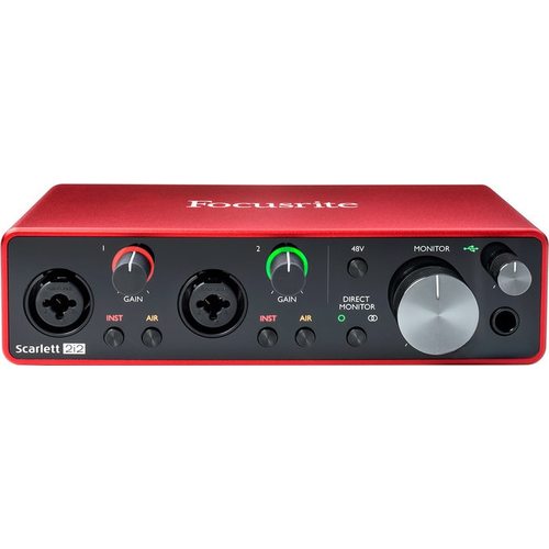 Звуковая карта (аудиоинтерфейс) Focusrite Scarlett 2i2 Studio (3rd gen)