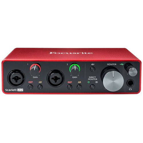 Звуковая карта (аудиоинтерфейс) Focusrite Scarlett 2i2 (3rd gen)