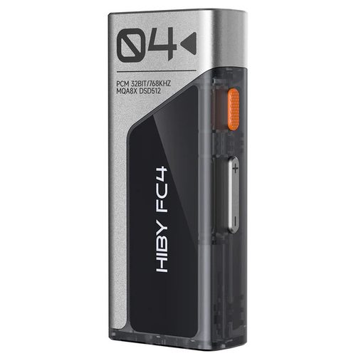 Портативный усилитель и ЦАП Hiby FC4 USB (с дисплеем) (серебристый)