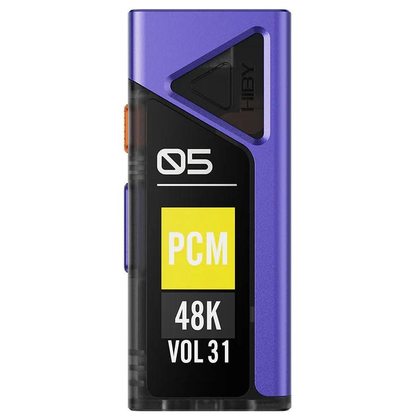 Портативный усилитель и ЦАП HIBY FC5 USB (с экраном) (фиолетовый)