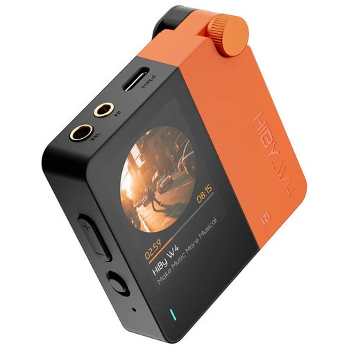 Портативный усилитель и ЦАП Hiby W4 + MagSafe (оранжевый)