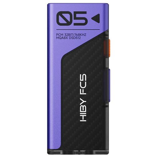 Портативный усилитель и ЦАП HIBY FC5 USB (с экраном) (фиолетовый)