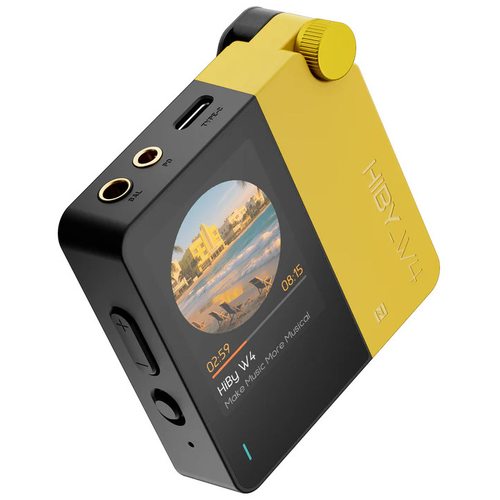Портативный усилитель и ЦАП Hiby W4 + MagSafe (желтый)