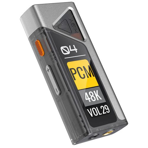 Портативный усилитель и ЦАП Hiby FC4 USB (с дисплеем) (серебристый)