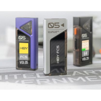 Портативный усилитель и ЦАП HIBY FC5 (с экраном) (серебристый)