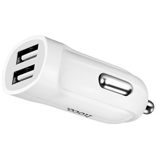 Зарядное устройство HOCO Z2A two-port Car Micro (белый)