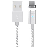 HOCO U16 Magnetic USB - Micro-USB (серебристый)