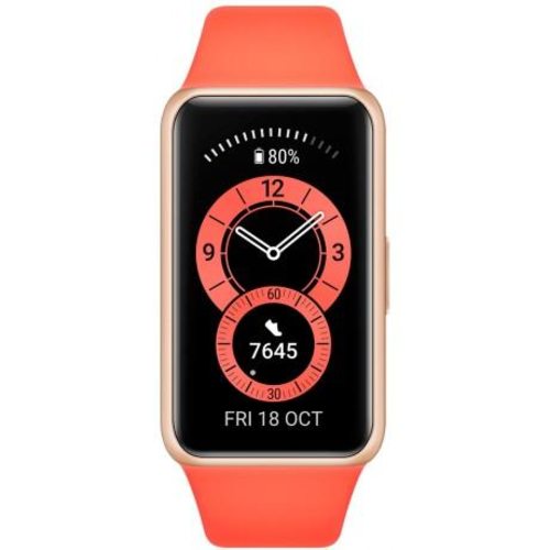 Умные часы (фитнес-браслет) Huawei Band 6 (красный)