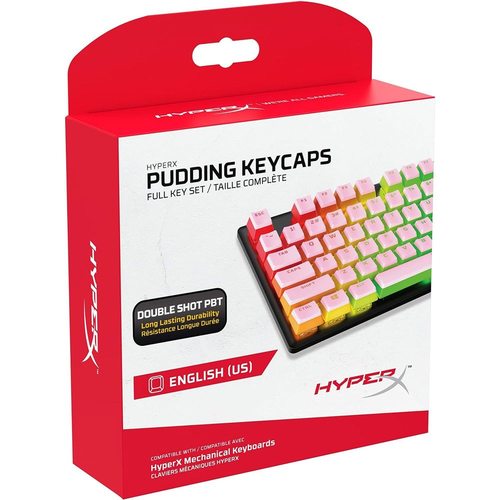 Набор кейкапов HyperX Pudding PBT Keycaps double shot (розовый)