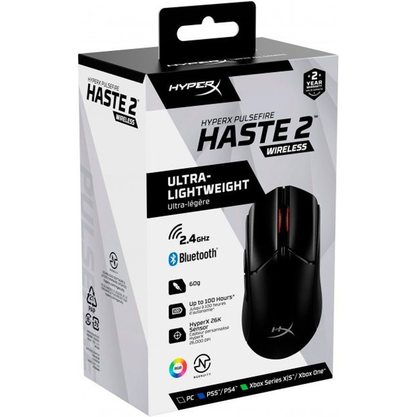 Игровая мышка HyperX Pulsefire Haste 2 Wireless (черный)
