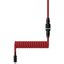 Кабель HyperX USB Type-C Coiled Cable (красно-черный)