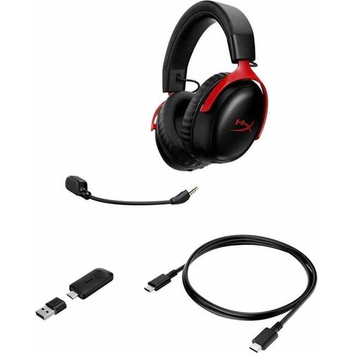 Наушники HyperX Cloud III S Wireless (черный/красный)