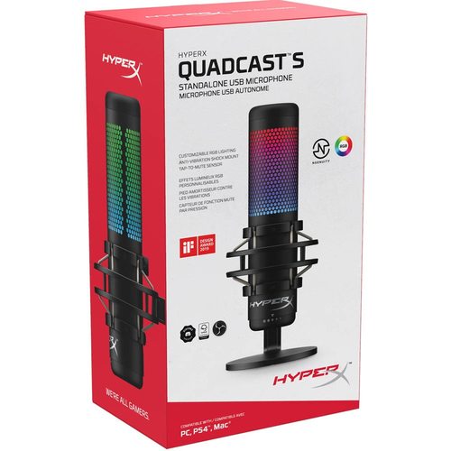 Микрофон HyperX QuadCast S (черный)