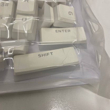 Уцененный товар Набор кейкапов HyperX Pudding PBT Keycaps double shot (белый) (уценка)